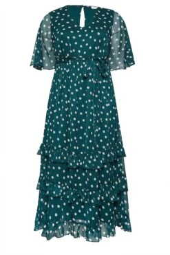 YOURS LONDON - Robe Maxi Verte à Pois Volantée 14 YOURS LONDON - Robe Maxi Verte à Pois Volantée -GrandeTendance Boutique 2d8f6aca 8498 41 162209 X