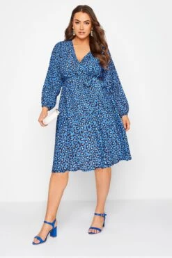 YOURS LONDON - Robe Bleue Léopard Style En Cache-Coeur 10 YOURS LONDON - Robe Bleue Léopard Style En Cache-Coeur -GrandeTendance Boutique 2e22664f 23ec 49 161731 B