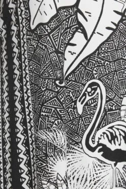 Robe Coupe Droite Noire & Blanche Imprimé Aztèque -GrandeTendance Boutique 2e8af65f bc93 49 301058 Z