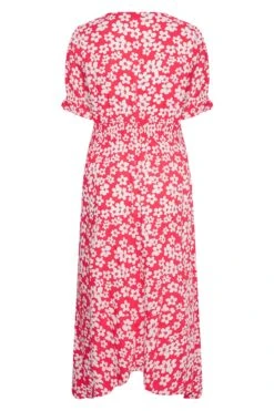 LIMITED COLLECTION - Robe Rouge Floral Ourlet Roulanté Cache-Coeur -GrandeTendance Boutique 2f6fc5ff 6de8 4c 214395 Y