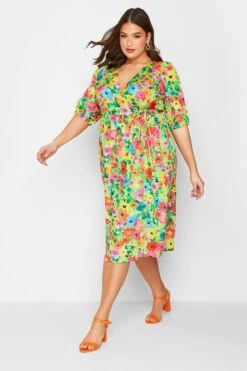 LIMITED COLLECTION - Robe Midaxi Verte Floral Orangé Cache-Coeur 13 LIMITED COLLECTION - Robe Midaxi Verte Floral Orangé Cache-Coeur -GrandeTendance Boutique 303b817e 502e 4f 215507 A
