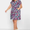 YOURS - Robe Bleue Mini Floral Rose Fushia à Poches 1 YOURS - Robe Bleue Mini Floral Rose Fushia à Poches -GrandeTendance Boutique 309acc3c 8718 43 137302 A