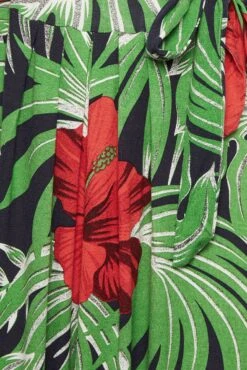 YOURS - Robe Rouge & Verte Maxi Imprimé Tropical -GrandeTendance Boutique 3264c1dc 51a5 4b 301697 z