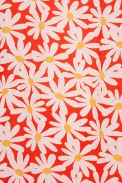 YOURS - Robe Rouge Volanté Coupe Droite Pâquerettes -GrandeTendance Boutique 333017a3 a21f 40 137444 Z