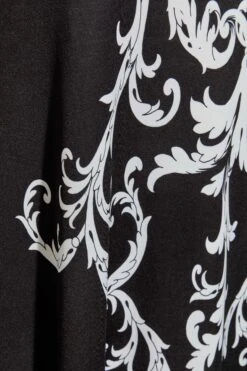 Robe Noire & Blanche Maxi Imprimé Foulard -GrandeTendance Boutique 344329cc 3121 43 300941 Z