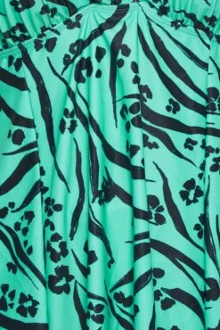 YOURS - Robe De Bain En Bleu Turquoise Volanté Animal -GrandeTendance Boutique 350933dd 0eae 4b 150301 Z