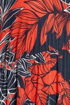 Robe Noire Fleurs Rouges Épaules Ajourées -GrandeTendance Boutique 35662a7c cd81 43 300799 Z