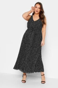YOURS LONDON - Robe Noire à Pois Maxi Plissée -GrandeTendance Boutique 36ca0f80 b9a6 46 162083 A