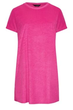 YOURS - Robe-T-Shirt De Plage Séchante Rose Fushia -GrandeTendance Boutique 3762f9db 8d42 46 150350 X