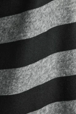 YOURS LUXURY - Robe-Pull Rayures Gris & Noir Manches Longues -GrandeTendance Boutique 38839439 833c 48 301484 Z