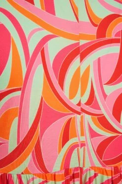 LIMITED COLLECTION - Robe Midaxi Rose Imprimé Abstrait -GrandeTendance Boutique 390500ba ed77 4a 213732 S