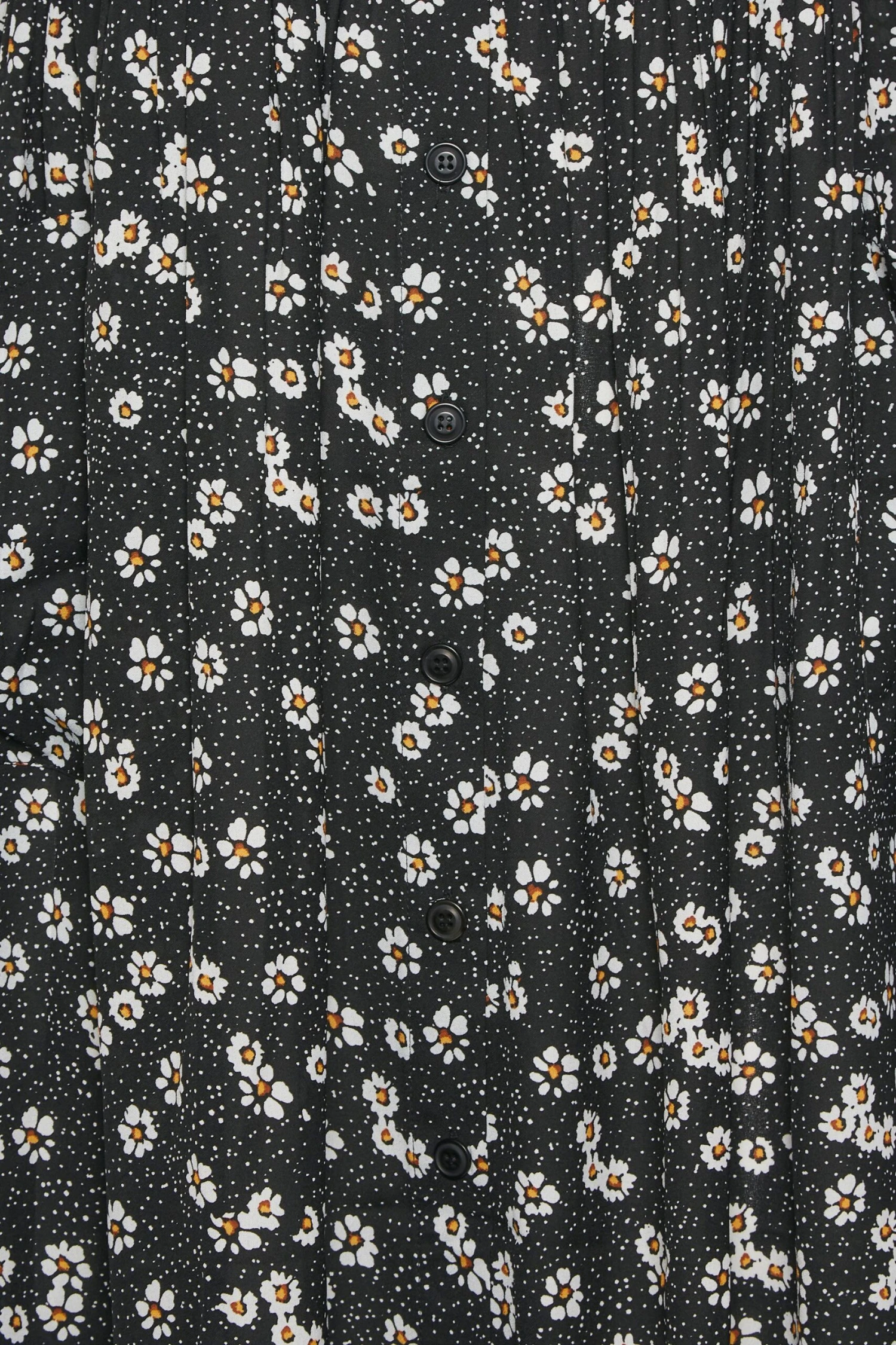 YOURS - Robe Noire Pâquerettes Smocké à Poches 7 YOURS - Robe Noire Pâquerettes Smocké à Poches – Image 5