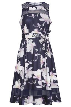 YOURS LONDON - Robe Bleue Floral Patineuse Avec Ceinture 14 YOURS LONDON - Robe Bleue Floral Patineuse Avec Ceinture -GrandeTendance Boutique 398bec80 76ce 4e 161273 F R