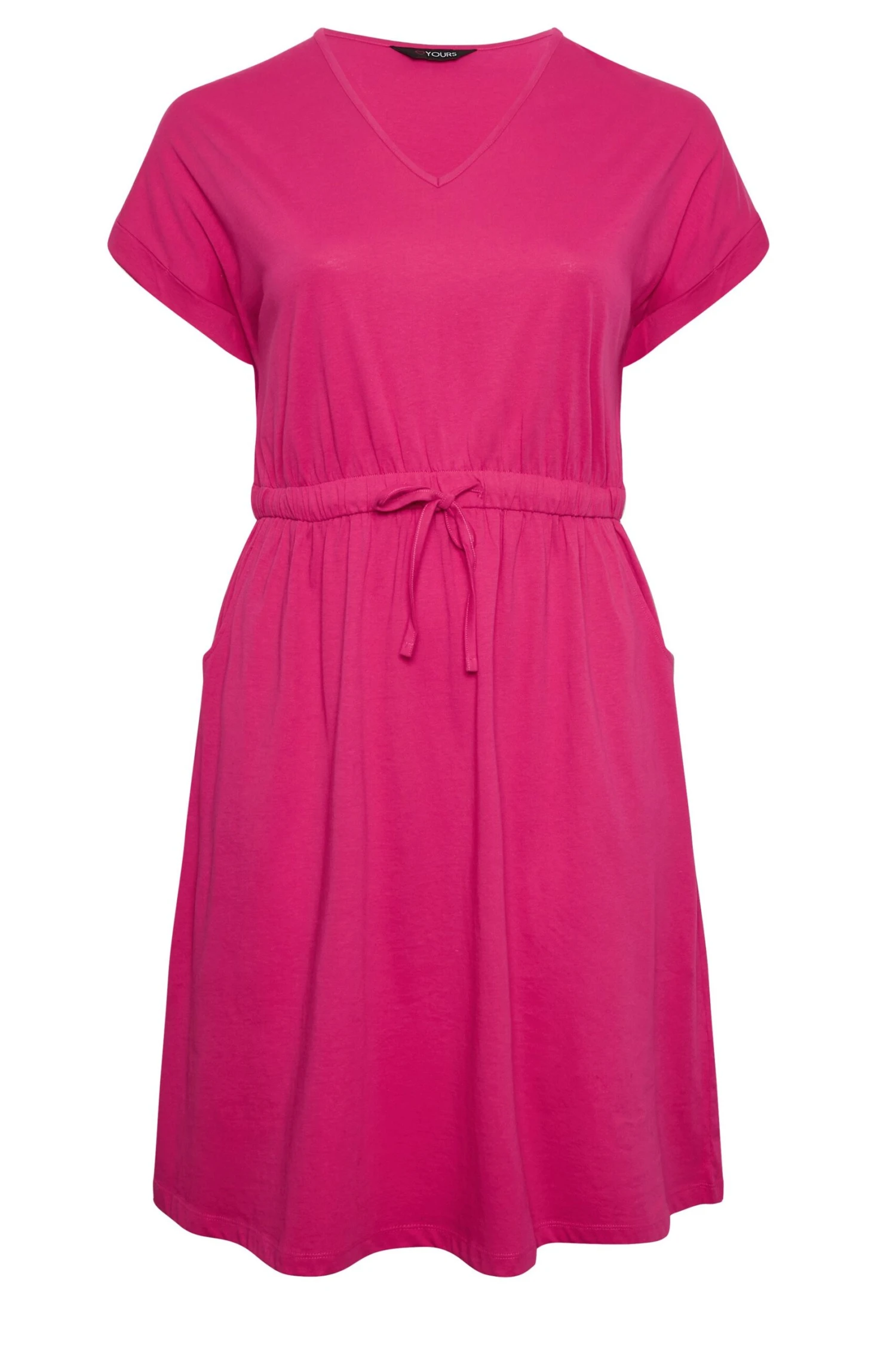 YOURS - Robe Rose Fushia à Poches Taille Marquée 8 YOURS - Robe Rose Fushia à Poches Taille Marquée – Image 6