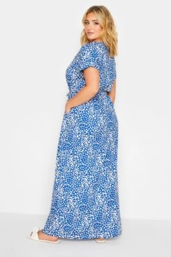 YOURS - Robe Bleue Roi Maxi Manches Courtes Design Animal -GrandeTendance Boutique 39fe2f25 ac8d 46 137299 C