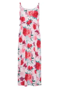 YOURS LONDON - Robe Rose Floral Maxi En Jersey -GrandeTendance Boutique 3a208315 be53 42 161431 F