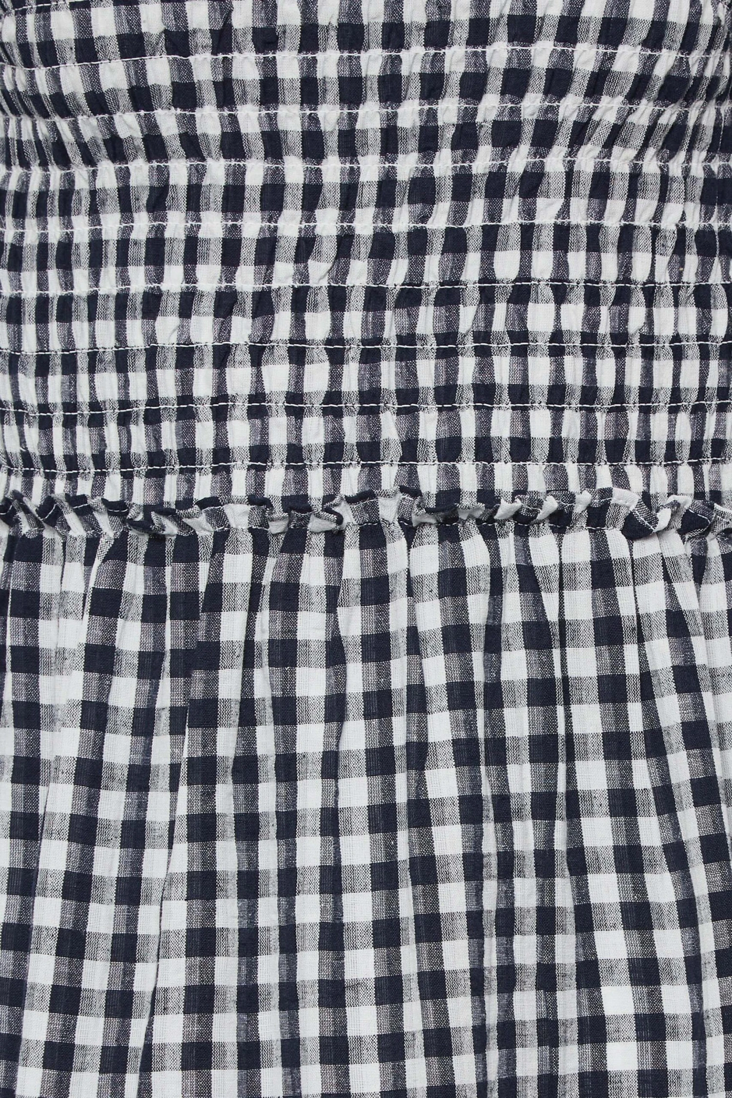 YOURS PETITE - Robe Noire Smocké Midaxi à Carreaux 7 YOURS PETITE - Robe Noire Smocké Midaxi à Carreaux – Image 5