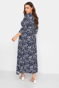 Robe Bleue Marine Imprimé Abstrait En Manches Longues 11 Robe Bleue Marine Imprimé Abstrait En Manches Longues -GrandeTendance Boutique 3b155fff e3cf 44 301892 C