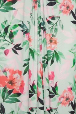 YOURS LONDON - Robe Verte Floral Maxi à Noeud -GrandeTendance Boutique 3bbe823f 97c3 40 162141 Z