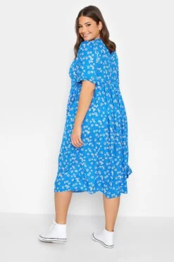 YOURS - Robe Bleue Pâquerettes Smocké à Poches 11 YOURS - Robe Bleue Pâquerettes Smocké à Poches -GrandeTendance Boutique 3c0e5df6 889a 49 137365 C