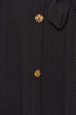 YOURS - Robe Noire Boutonnée Maxi En Jersey -GrandeTendance Boutique 3c1a1f3e e510 4d 137543 Z