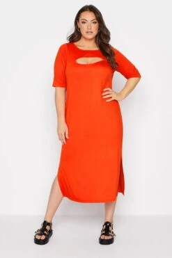 Robe T-Shirt Orange Manches Courtes -GrandeTendance Boutique 3da7b1a9 3b24 43 137208 A