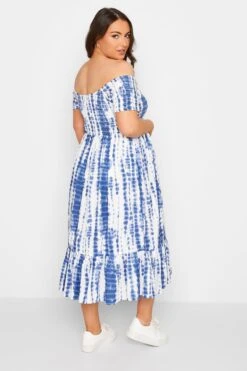 BUMP IT UP MATERNITY - Robe Bleue Tie & Dye Volanté -GrandeTendance Boutique 3f3e460b 8b3f 48 158361 C