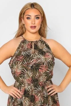 YOURS LONDON - Robe Verte Kaki Imprimé Tropical 14 YOURS LONDON - Robe Verte Kaki Imprimé Tropical -GrandeTendance Boutique 3ffc3fed 073c 48 161184 E