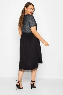 LIMITED COLLECTION - Robe Noire Pailletté Manches Courtes -GrandeTendance Boutique 412d9261 8b70 45 215050 C