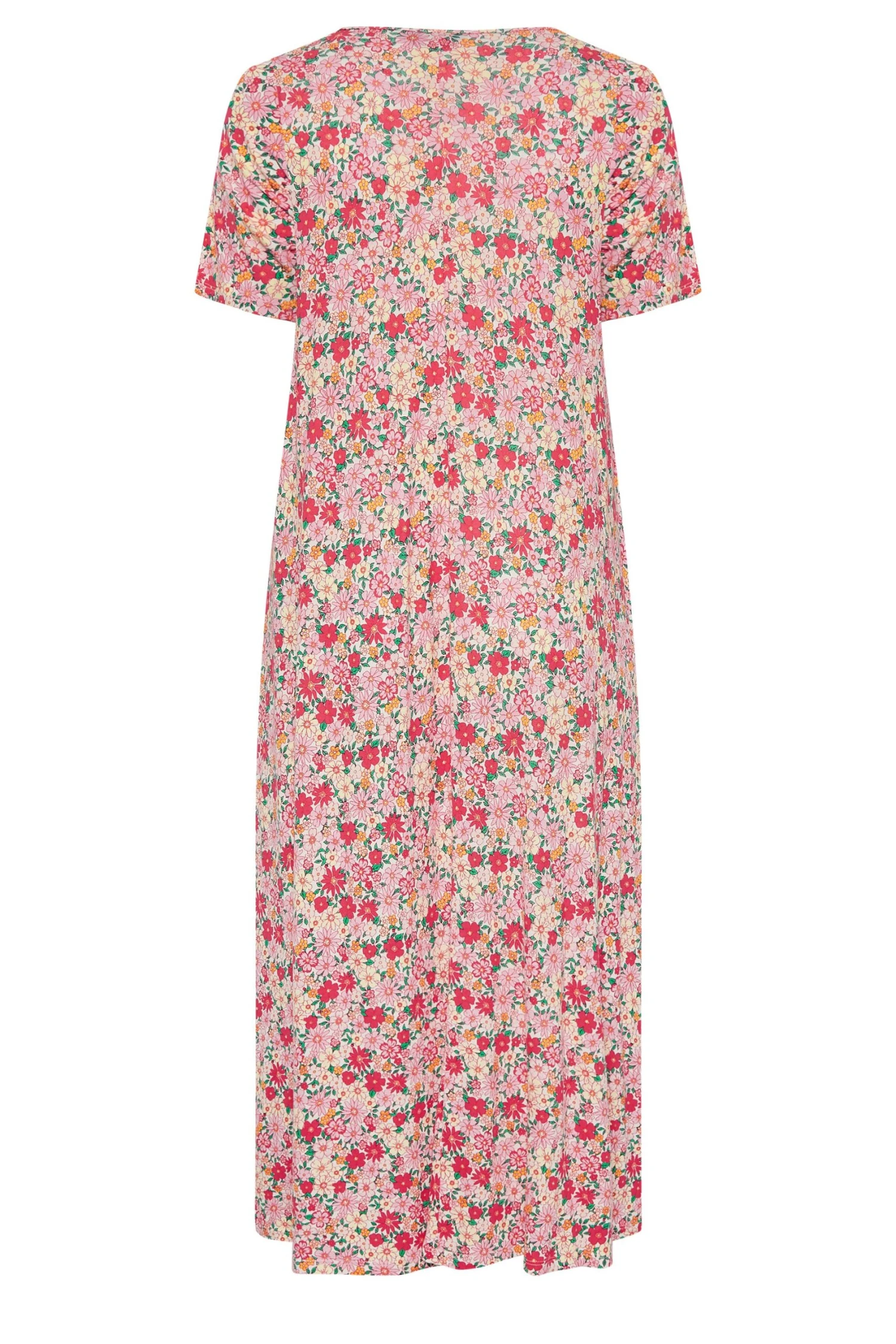 YOURS - Robe Rose Maxi Plissée Multi-Floral 9 YOURS - Robe Rose Maxi Plissée Multi-Floral – Image 7