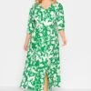 YOURS - Robe Verte Maxi Floral Fente Avant 2 YOURS - Robe Verte Maxi Floral Fente Avant -GrandeTendance Boutique 436ee4fc 6dfa 43 301904 A