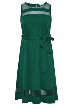 YOURS LONDON - Robe Verte Patineuse Avec Ceinture -GrandeTendance Boutique 43d45182 2e4d 4a 161626 X