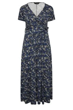 YOURS - Robe Maxi Bleue Marine Floral Cache-Coeur -GrandeTendance Boutique 43dbbb8c 2118 41 301783 X