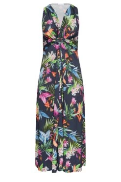 YOURS LONDON - Robe Maxi Bleue Marine Tropicale Noeud Avant 14 YOURS LONDON - Robe Maxi Bleue Marine Tropicale Noeud Avant -GrandeTendance Boutique 45d31621 7117 48 162142 X