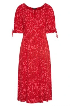 LIMITED COLLECTION - Robe Rouge Maxi Style Milkmaid à Pois 14 LIMITED COLLECTION - Robe Rouge Maxi Style Milkmaid à Pois -GrandeTendance Boutique 4934ddbe 309f 42 214482 X