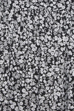 YOURS - Robe Noire Floral Volanté Fines Bretelles -GrandeTendance Boutique 497856db d720 48 137348 Z