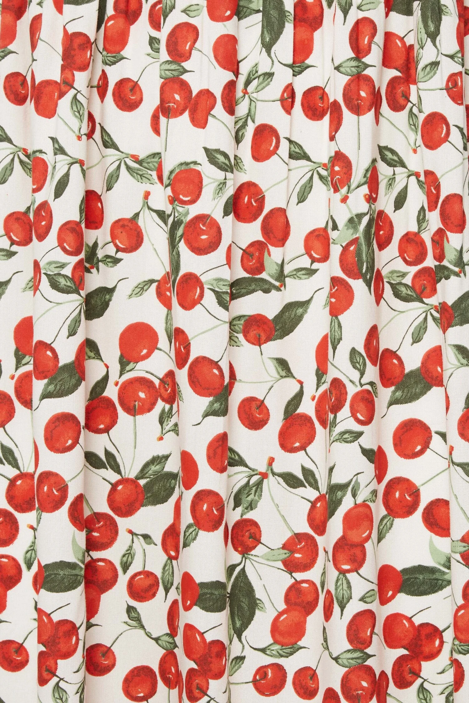 LIMITED COLLECTION - Robe Blanche Cerises Volanté En Maxi 7 LIMITED COLLECTION - Robe Blanche Cerises Volanté En Maxi – Image 5