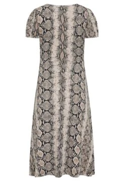 YOURS PETITE - Robe Midi Noire & Beige Serpent En Jersey 15 YOURS PETITE - Robe Midi Noire & Beige Serpent En Jersey -GrandeTendance Boutique 4ad99e1e 2bdf 47 174473 Y