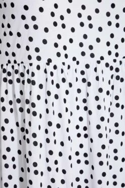 Robe Midaxi Blanche Pois Noirs Design Smocké -GrandeTendance Boutique 4b077846 f239 4c 137201 Z