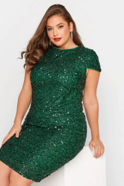 YOURS LONDON - Robe Sequin Verte Coupe Droite Manches Courtes 12 YOURS LONDON - Robe Sequin Verte Coupe Droite Manches Courtes -GrandeTendance Boutique 4b1eac9a 320e 42 161716 D