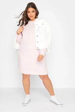 YOURS - Robe Rose Poudré Midi Toucher Doux -GrandeTendance Boutique 4c120b6f ca84 4f 301735 B