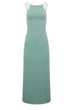 YOURS PETITE - Robe Verte Pastel Maxi Fente à L'Ourlet -GrandeTendance Boutique 4cf9df76 793a 4a 174531 X