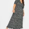 LIMITED COLLECTION - Robe Maxi Noire Floral Volanté -GrandeTendance Boutique 4dee856b 6be3 44 215793 B