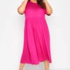 LIMITED COLLECTION - Robe Midi Rose Design Uni -GrandeTendance Boutique 4e003da4 02a1 4f 214693 B