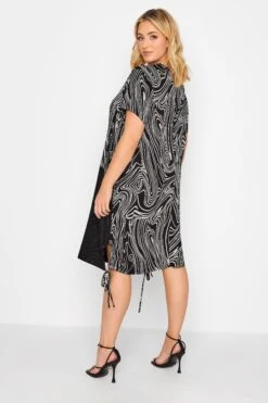 YOURS - Robe Noire Design Marbré En Mousseline -GrandeTendance Boutique 4f533bbc 9243 40 301197 C