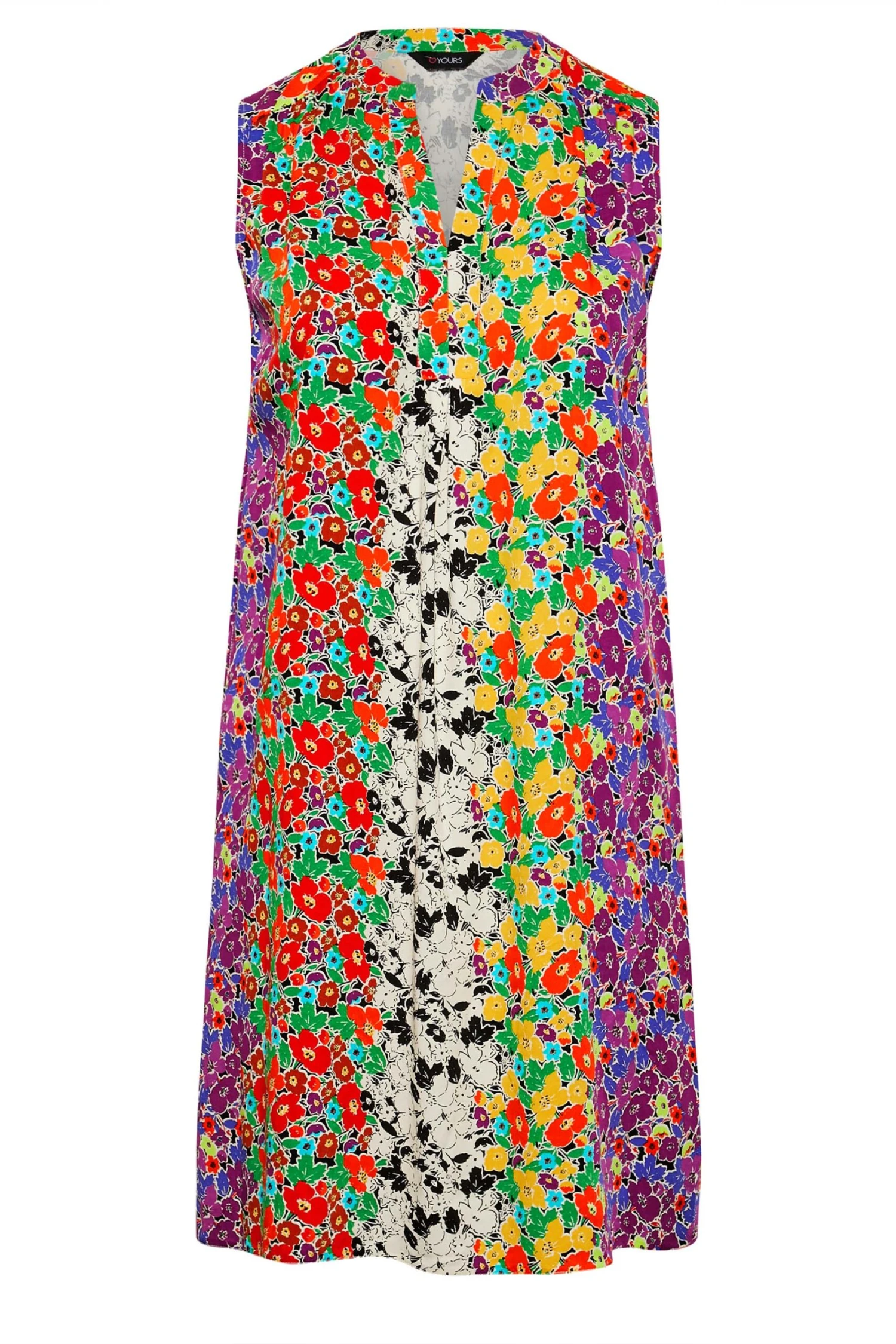 Robe Floral Multicolore Coupe Droite 7 Robe Floral Multicolore Coupe Droite – Image 5