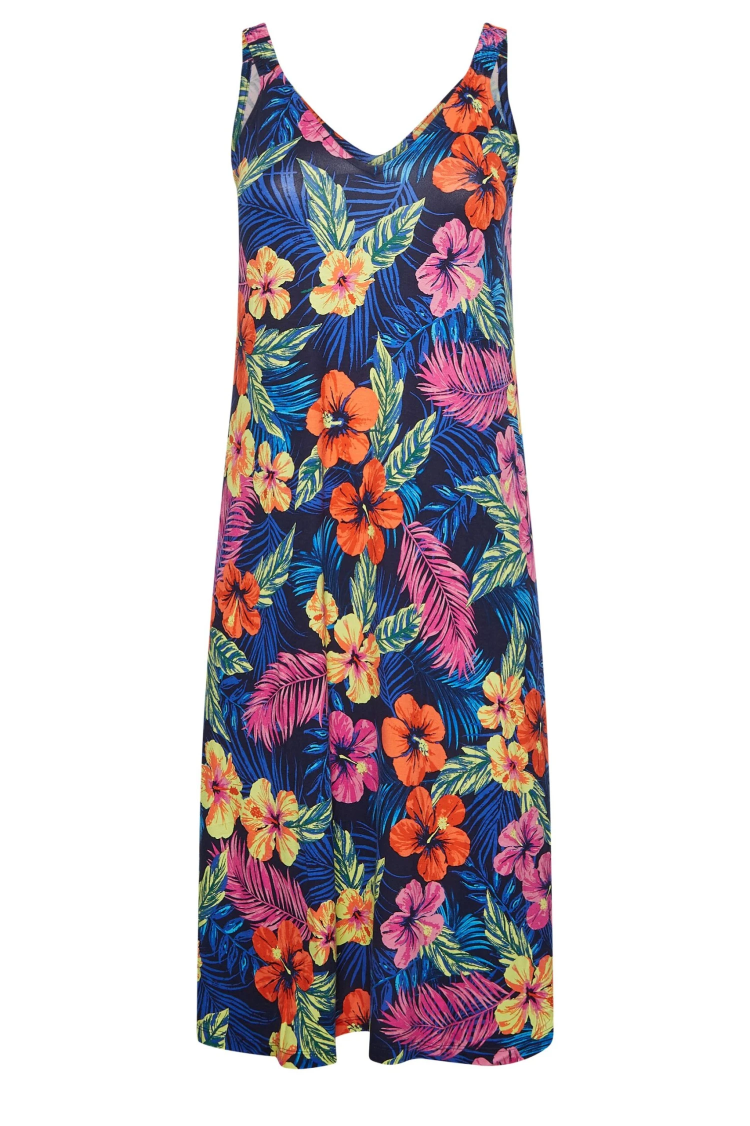 YOURS - Robe De Plage Midaxi Bleue Floral Tropical 8 YOURS - Robe De Plage Midaxi Bleue Floral Tropical â Image 6