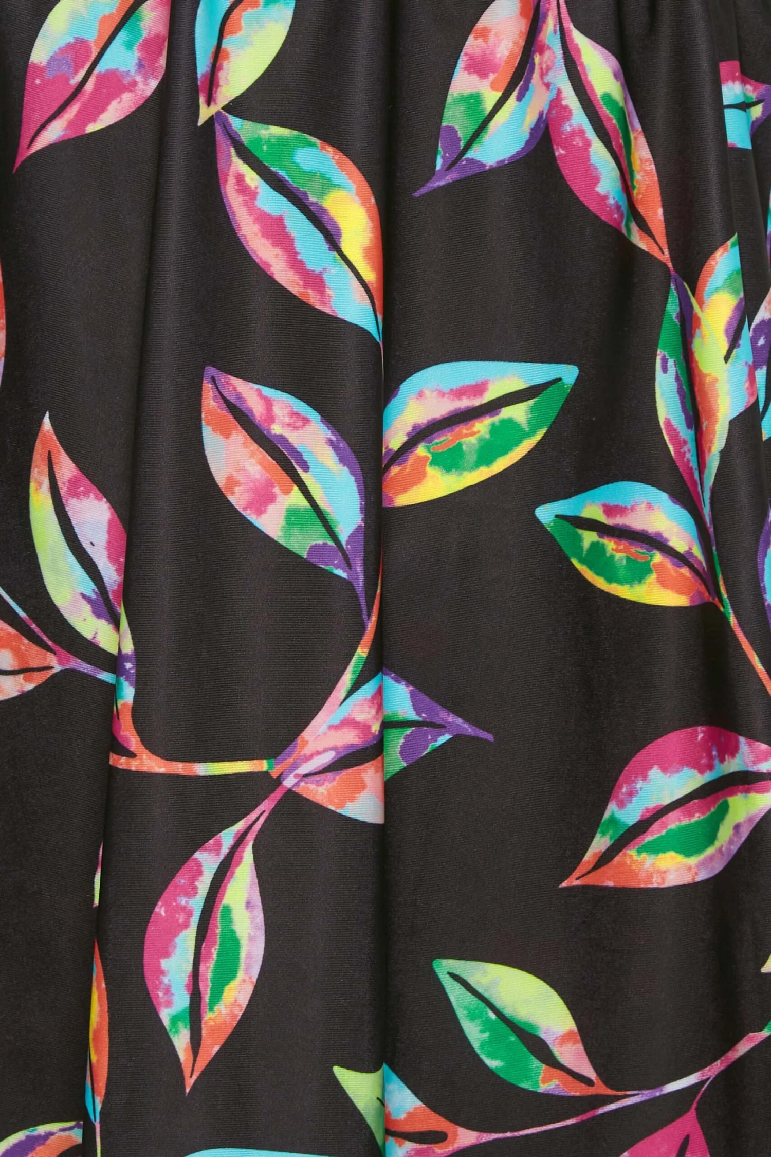 YOURS - Robe De Bain Noire Tropicale Volantée 7 YOURS - Robe De Bain Noire Tropicale Volantée – Image 5
