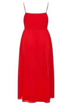YOURS LONDON - Robe Rouge Volantée Demoiselle D'Honneur -GrandeTendance Boutique 51f8a423 406d 4f 161888 YR