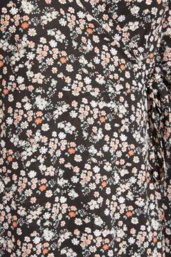 YOURS LONDON - Robe Noire Cache-Coeur Floral En Midaxi -GrandeTendance Boutique 5255dbe0 b3cf 42 161190 Z